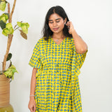 Yellow mini elephant cotton kaftan comfies