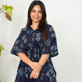 Butterfly cotton kaftan comfies