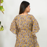 Wildlife cotton kaftan comfies