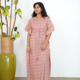 Baby pink cotton kaftan