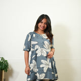 Powder blue button down lounge sleep wear