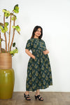 Green cotton maternity nursing wear