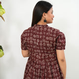 Deep brown cotton maternity nursing wear