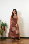 Brick brown cotton co-ords set (attached sleeves)