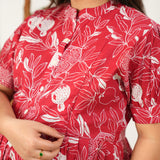 Crimson cotton maternity nursing wear