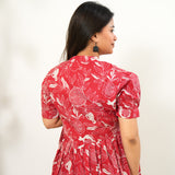 Crimson cotton maternity nursing wear