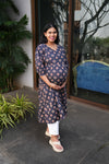 Navy blue maternity nursing wear