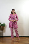 Powder pink maternity nursing cotton comfies