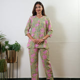 Pastel green pure cotton lounge sleep wear