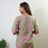 Pastel green pure cotton lounge sleep wear
