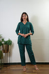 Turquoise pure cotton lounge sleep wear