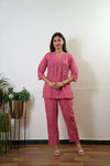Hot pink pure cotton lounge sleep wear