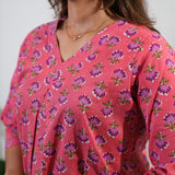 Hot pink pure cotton lounge sleep wear