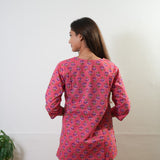 Hot pink pure cotton lounge sleep wear