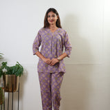 Lavender daisies pure cotton lounge sleep wear