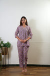 Lavender daisies pure cotton lounge sleep wear