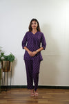 Violet pure cotton lounge sleep wear