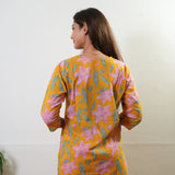 Mustard and pink pure cotton lounge sleep wear