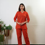Orange pure cotton lounge sleep wear