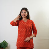 Orange pure cotton lounge sleep wear
