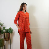 Orange pure cotton lounge sleep wear