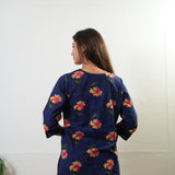 Royal blue daisies pure cotton lounge sleep wear