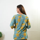Sky blue pure cotton lounge sleep wear