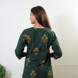 Forest green cotton co-ords set