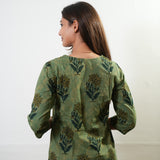 Green tie and dye cotton co-ords set