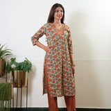Tangerine cotton co-ords set