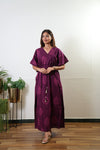 Magenta maple cotton kaftan