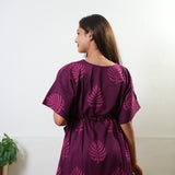 Magenta maple cotton kaftan