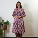 Magenta tie and dye maternity nursing cotton co-ords set