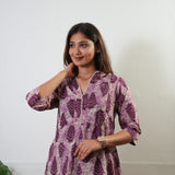 Magenta tie and dye maternity nursing cotton co-ords set