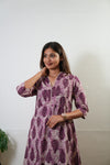 Magenta tie and dye maternity nursing cotton top