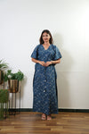 Sapphire cotton kaftan