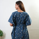 Sapphire cotton kaftan