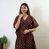 Dark chocolate cotton kaftan