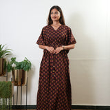 Dark chocolate cotton kaftan
