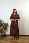 Dark chocolate cotton kaftan