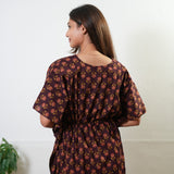Dark chocolate cotton kaftan