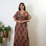 Onion pink tie and dye cotton kaftan