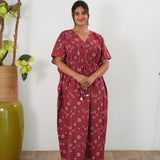 Rani pink cotton kaftan