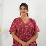Rani pink cotton kaftan