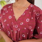 Rani pink cotton kaftan