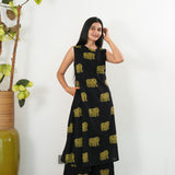 Yellow elephant cotton co-ords set (attached sleeves)