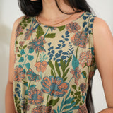 Sand cotton co-ords set (attached sleeves)