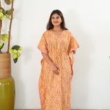 Butter paisley cotton kaftan