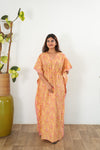 Butter paisley cotton kaftan