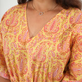 Butter paisley cotton kaftan